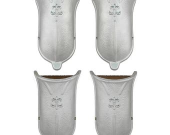 Set of 4 Streamline Deco Sconces Antique 1930s Ambient Wall Lights (ANT-890)