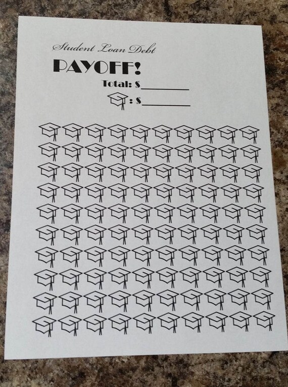 student loan payoff tracker printable pdf