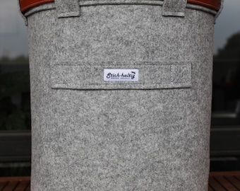 Felt Basket, Wastepaper Basket , Stich-haltig Felt Basket