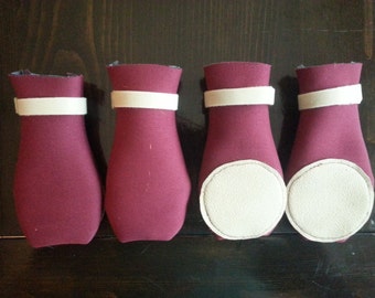 Dog Booties/Dog Shoes/Neoprene/Winter Dog Clothing/Water resistant dog booties/Handmade Dog Booties