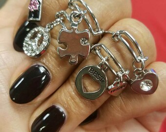 Expandable Ring with charm