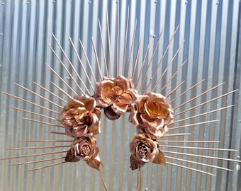Rose Gold Halo Headdress