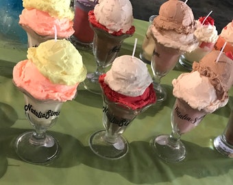 Ice Cream Sundae Candles