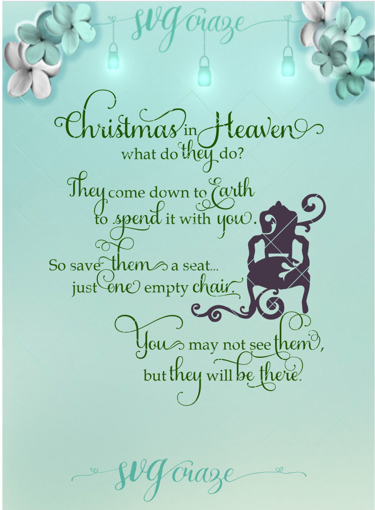 Download Christmas in Heaven Christmas SVG Heaven Svg Loss of Loved