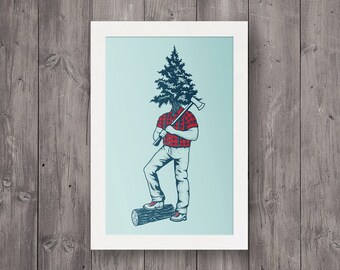 Lumberjack Screen Print
