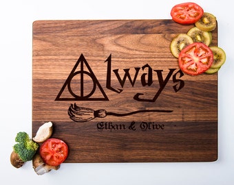 Harry Potter Cutting Board Personalized Cutting Board Harry Potter Always Chopping Board Custom Harry Potter Gifts