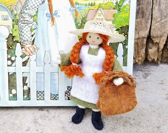 Anne of Green Gables Doll, Anne Shirley, Green Gables, OOAK Doll, Wildflower Toys