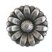 4 Morning Flower 3/4 inch ( 20 mm ) Metal Buttons Silver Color