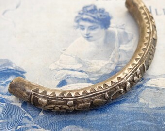Antique Silver Metal Handle Salvage
