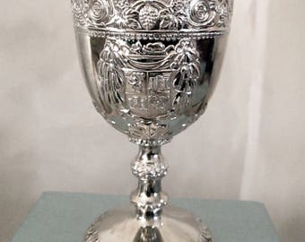 Vintage Cobell & Co. Silver Plated Set of 4 WINE Goblets in Original Boxes