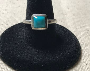 Vintage Sterling Silver Turquoise Native American Ring