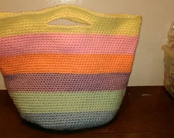Hand Crocheted Tote Bag