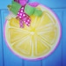 Lemon Door Hanger-door decor lemon summer door hanger lemon slice monogram lemonade party summer party birthday door hanger lemonade stand