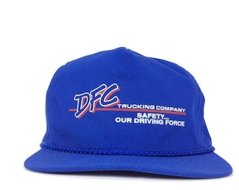 On Sale Now DFC Trucking Company Safety Our Driving Force Baseball Cap Hat Adjustable Leather Strapback Poly Cotton