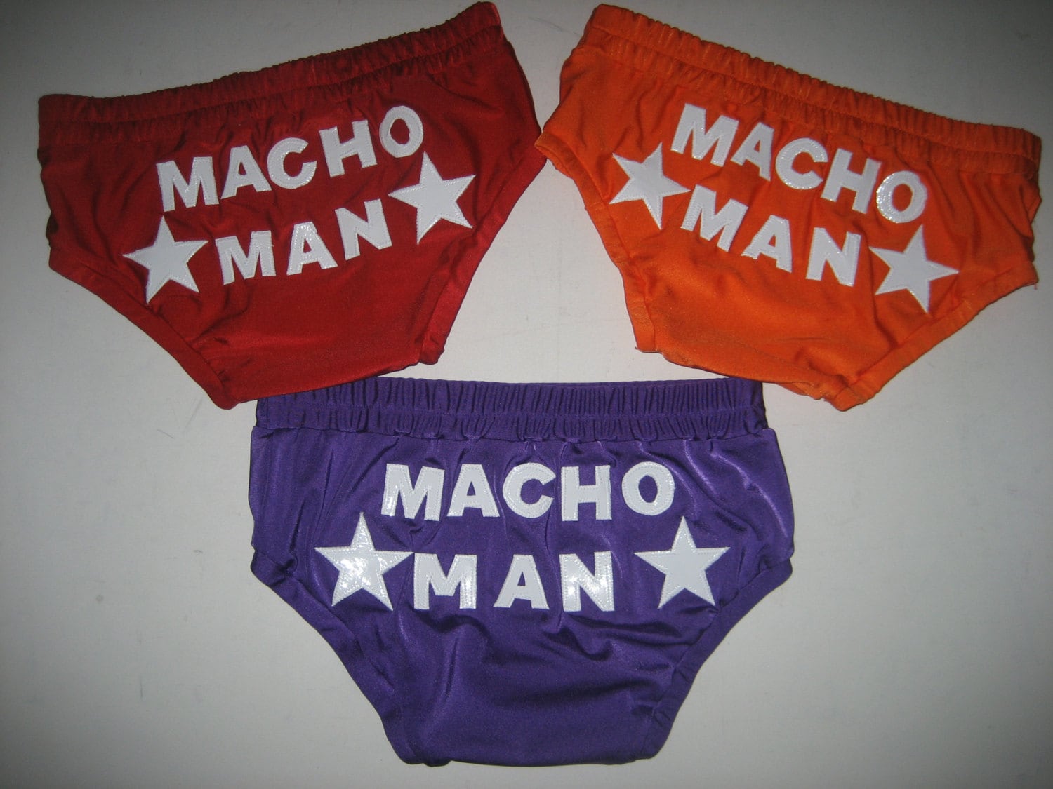 Pro Wrestling trunks with macho man logo