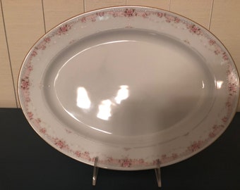 Noritake Morning Blush Oval Serving Platter