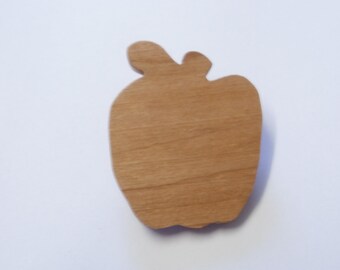 apple brooch wood scroll saw