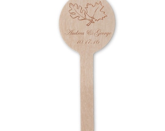 Fall Leaves Drink Stir Sticks