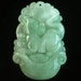 Natural Asia Jadite Jade Class A Carved Mouse Rat Mice One Of Zodiac Animal Pendant for necklace
