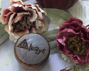 Harry Potter "Always" ~ Ring Box ~ Proposal Box ~ Gift ~ Wedding ~ Ring Bearer ~