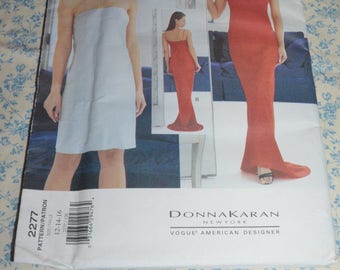 Vogue 2277 Donna Karan Misses Dress Sewing Pattern - UNCUT - Size 12 14 16