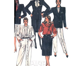 McCall's Sewing Pattern 8875 Misses' Jacket, Skirt, Pants Size: 12 Uncut