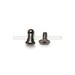 Screw-On Stud Rivets - Metal - 4mm - Nickel Black (10 PCS)
