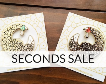 SECONDS SALE Pangolin Soft Enamel Pin