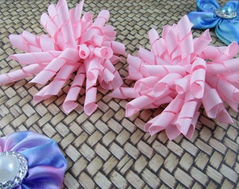 Korker Bow Hair Clip - Set of 2 - Pinks