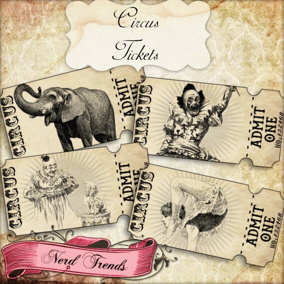 circus ticket strips vintage carnival tickets circus party carnival ticket birthday invitations