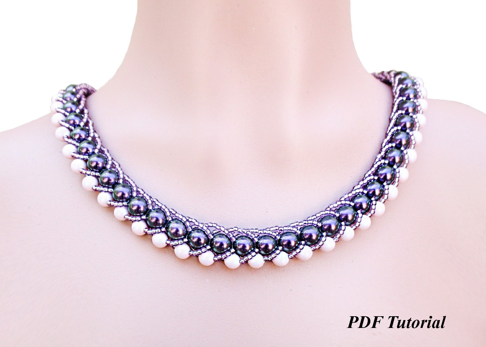 Download Necklace Pattern Pearl Bead Pattern DIY Necklace Crystal