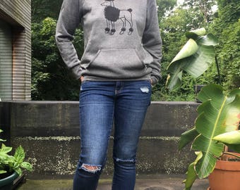 Stylin' Poodle Sweatshirt, Poodle Sweater, Poodle Gift, Dog Sweater, Cozy Sweater, S,M,L,XL,2XL