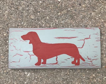Wood Sign Wall Decor - Mini Dachshund