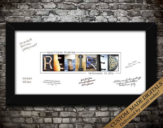 Personalized Retirement Gifts DIGITAL Retirement Printables