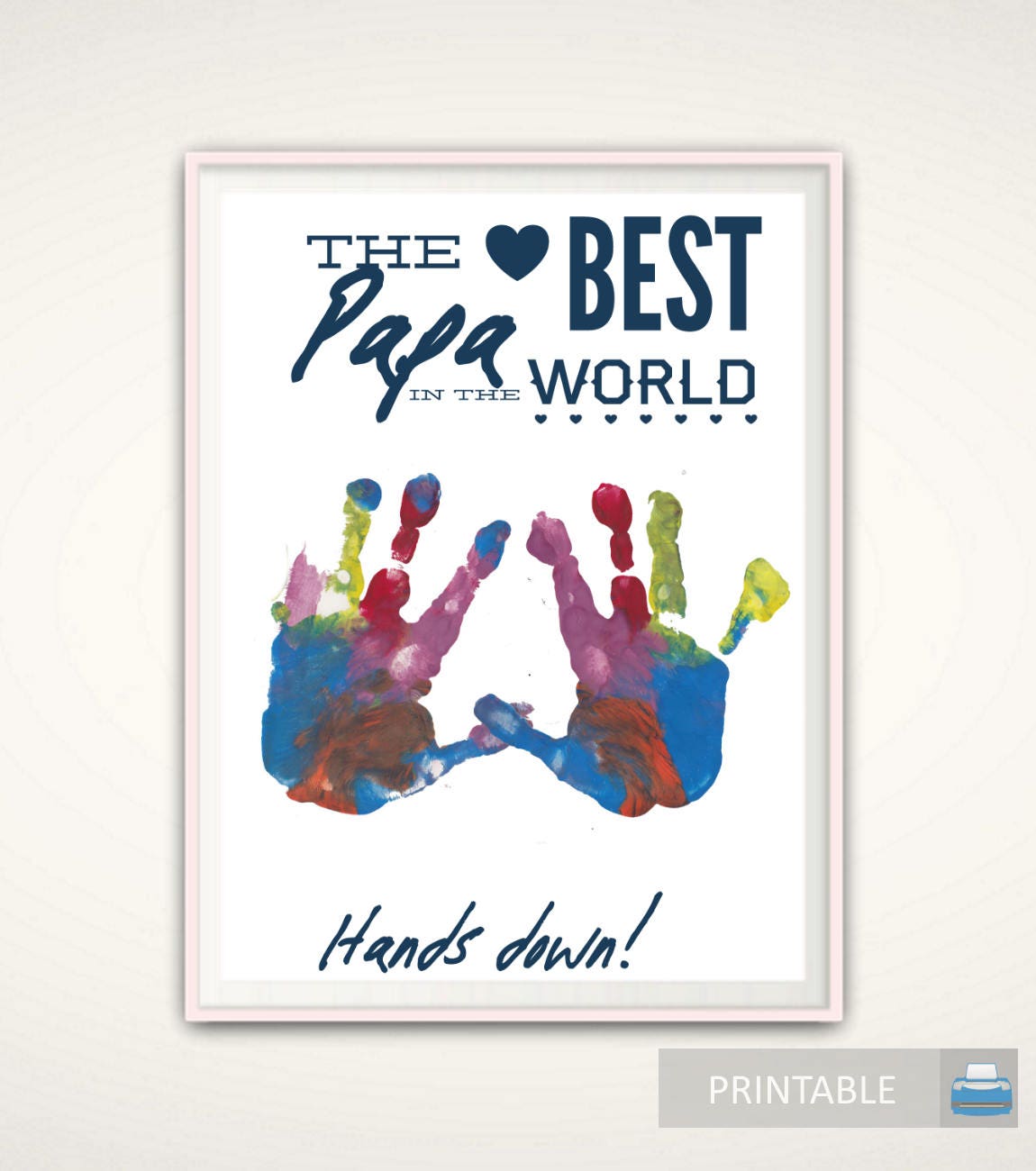 papa print fathers day gift for papa personalized gifts for