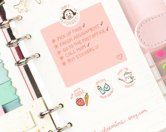 CoCo Don't Forget Planner Stickers