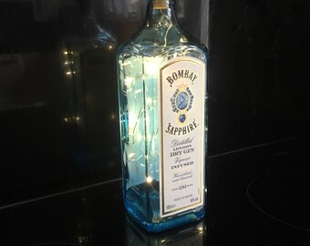 Bombay Sapphire Gin Bottle Lamp