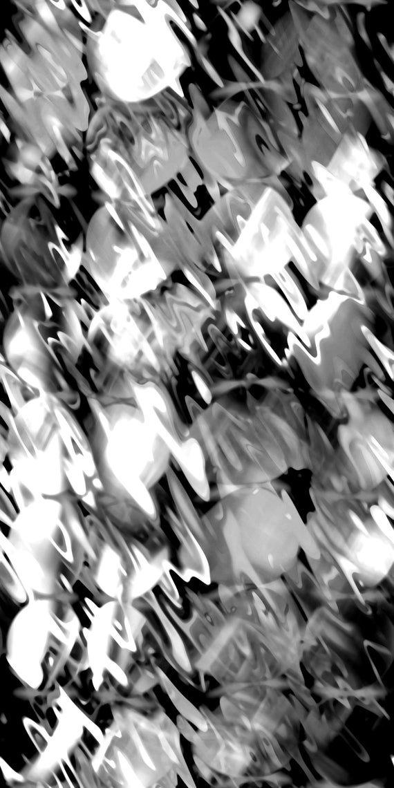 Handmade Velvet Upholstery Fabric Scribble Black White Grey Shimmer Fiber Art Fabric