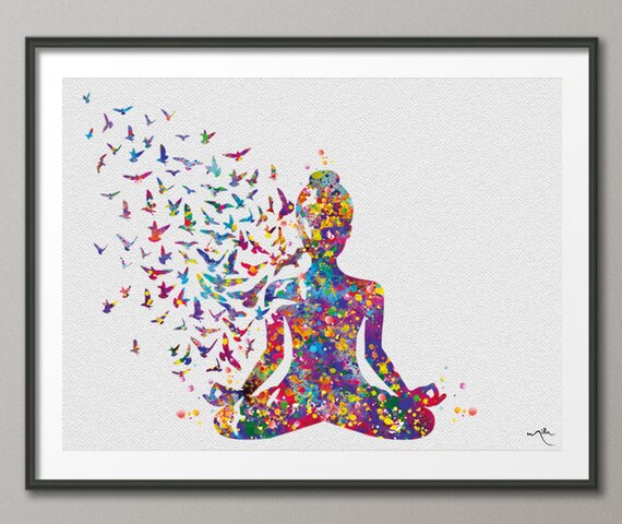 yoga art yogi yoga poster yoga pose yoga print yoga woman
