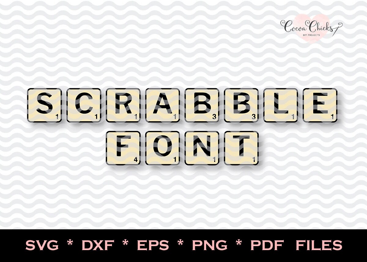 Download Scrabble Font svg / Scrabble font for Cricut / SVG Alphabet