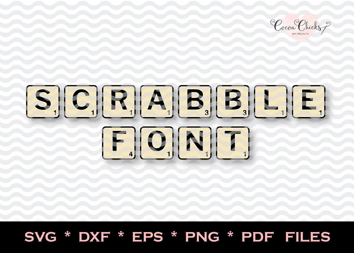 Scrabble Font svg / Scrabble font for Cricut / SVG Alphabet