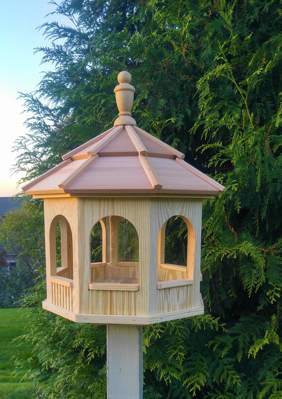 vinyl gazebo bird feeder amish homemade handmade