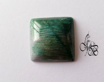 "Labradorite imitation" polymer clay cabochon #4