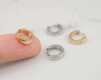 Tiny Cartilage Hoop, Tiny Hoop, huggie hoop, Small Hoop, Huggie Earring, steel huggie, mens earrings, mens huggie