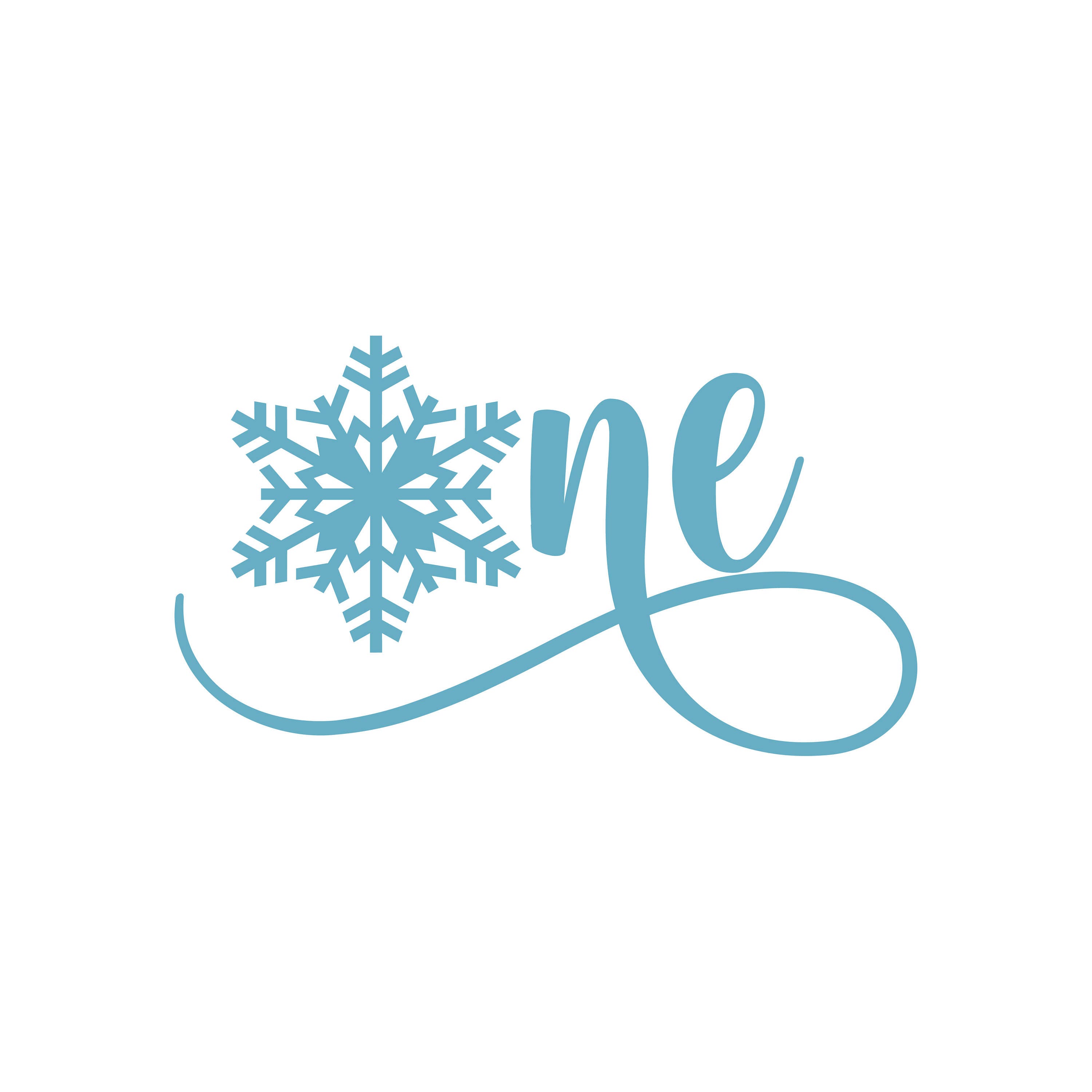 Download One Snowflake svg 1st Birthday file 1st winter birthday