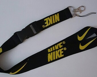 NIKE Yellow on Black Breakaway Lanyard