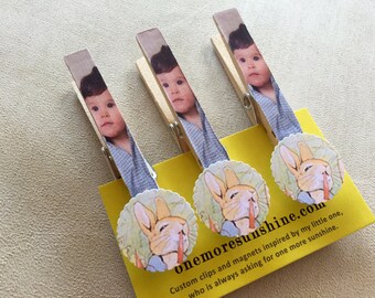 Peter Rabbit Party Favors Birthday or Baby Shower Magnet Clips - Beatrix Potter Unique Treat Bag Clips for the Peter Rabbit party