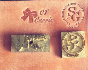 Wood stamp screw handle stamp Leather logo hot screw soap stamp Custom leather stamp leather model tool emboss die