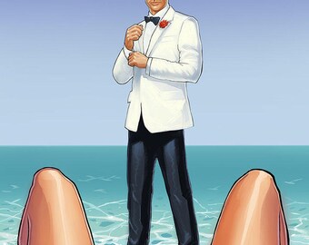 James Bond Illustration Poster
