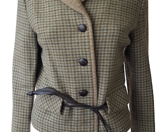 LONDON MAID Vintage Tweed Green Wool Jacket